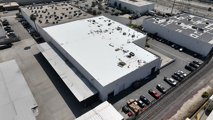 warehouse roofing services  in corona southern california